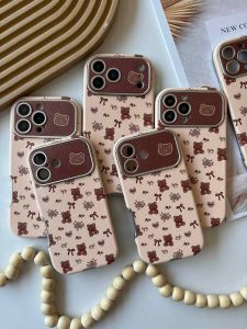 قاب تدی و پاپیون قهوه ای